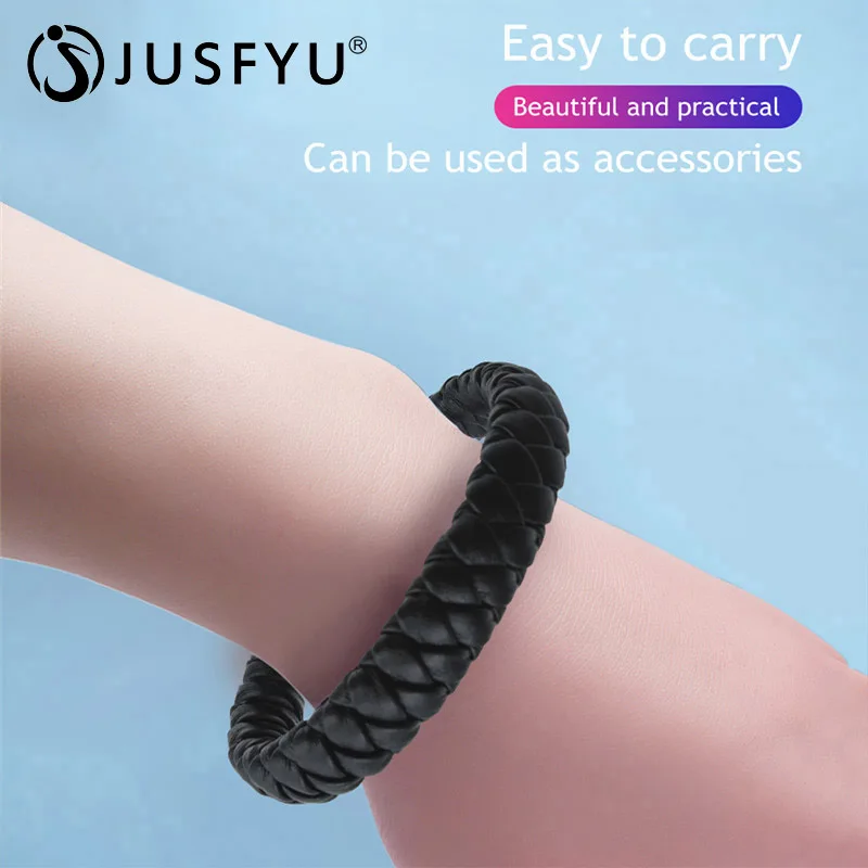 Уличный Портативный кожаный мини Micro USB браслет зарядное устройство кабель для