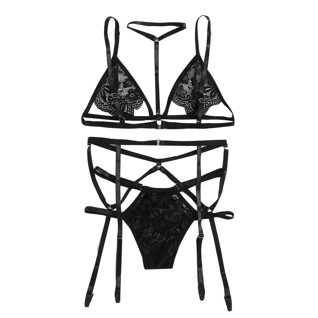 

Lace Erotic Lingerie Bra Brief Garter Sets Women's Underwear Sexy Lingerie Underwear Sets Sensual Lingerie Women Sexy Underwear