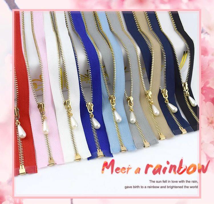 Meetee 2/5 шт. 40-70 см 3# металлическая молния с открытым концом автоматической блокировки Золотая жемчужина слайдер DIY сумки кошелек одежды Декор застежкой-молнией швейная фурнитура