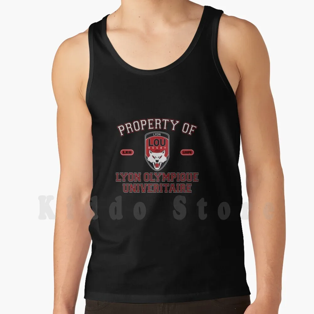 

Property Of Lyon Ou Tank Tops Vest Sleeveless Lyon Ou Lyon Olympique Universitaire Lou The Wolves Lyon Football Rugby