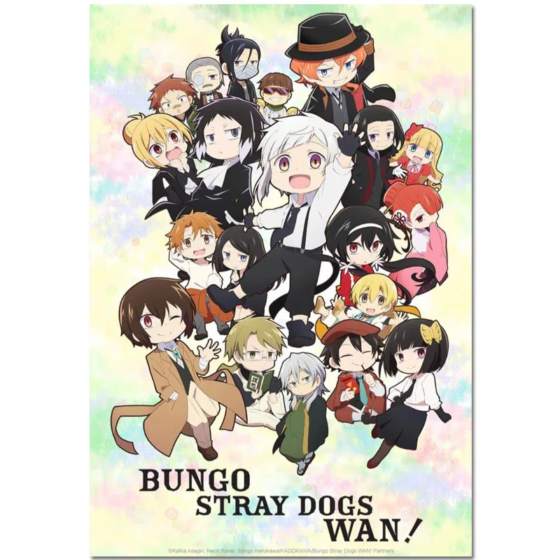 

Custom Hot Sale Anime Bungou Stray Dogs Wan Poster Home Decoration Fashion Canvas Material Wall Poster 20x30cm,27x40cm