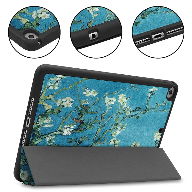 Защитный чехол для планшета ipad mini 4 /5PU Модный мягкий с принтом на заднюю крышку 7 9