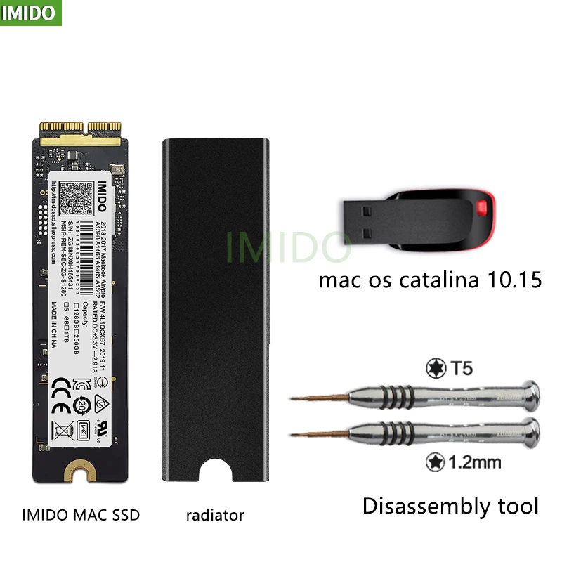 Новый 128 ГБ-1 ТБ твердотельный накопитель (SSD жесткий диск для ноутбука Macbook Air A1465