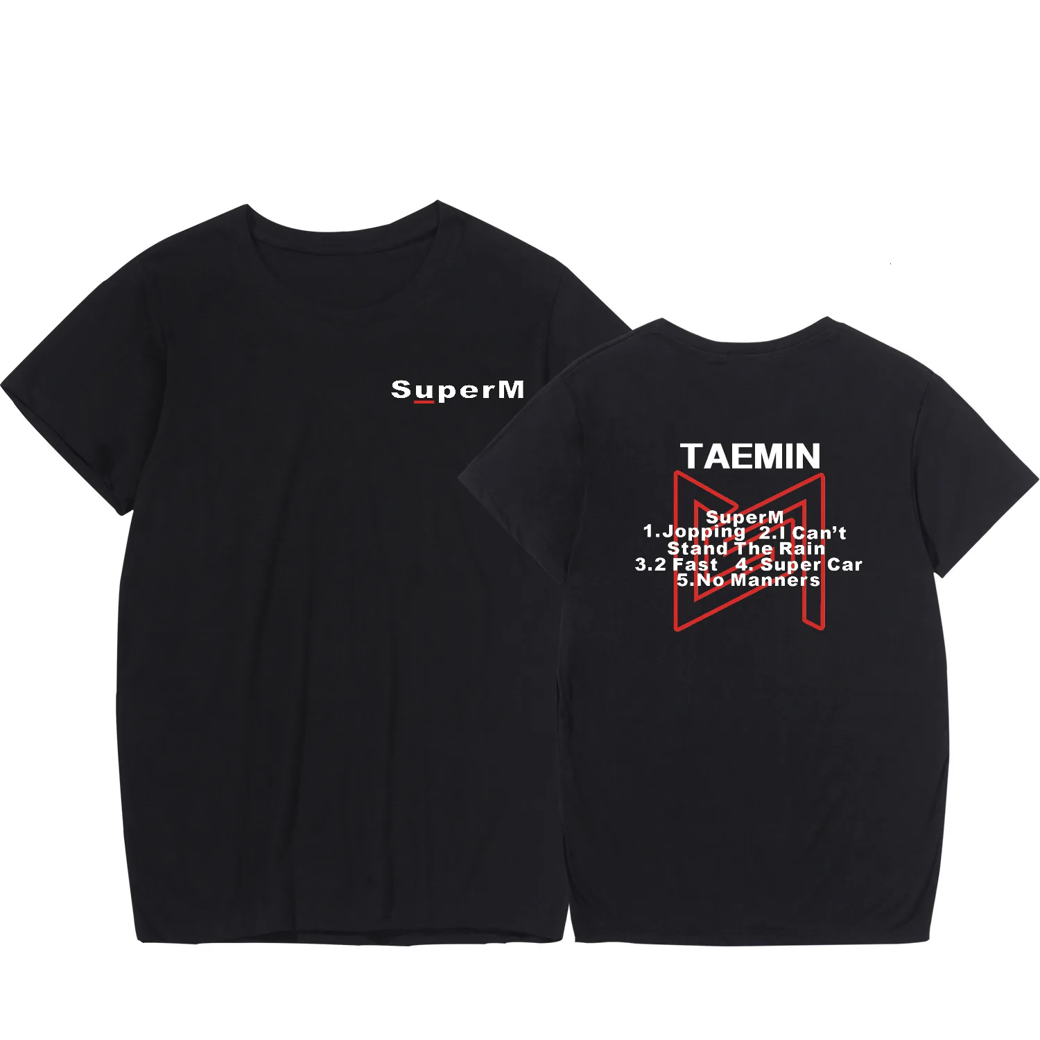 Футболка для влюбленных с коротким рукавом Super M женская футболка одежда Постер