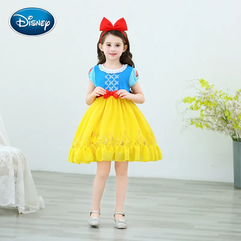 Disney на хеллоуин для девочек Летнее платье Белая юбка Детский костюм костюмы