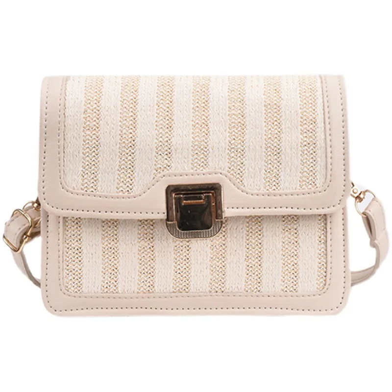 

Straw Women Handbags 2021 Ne Fashionable Spring and Summer Shoulder Bag Chain Underarm Bag Net Red Texture Diagonal Small Bolsos