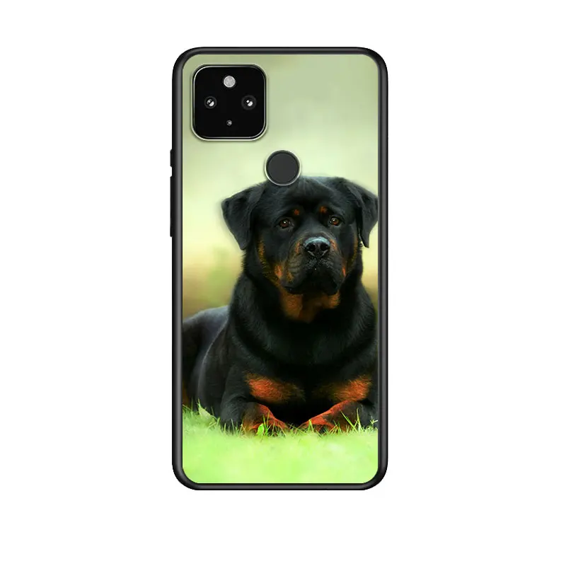 

Rottweiler dog for Google Pixel 5 Pixel 4a 5G Pixel 4a Pixel 4 Pixel 4 XL Silicone Soft Black Phone Case Cover