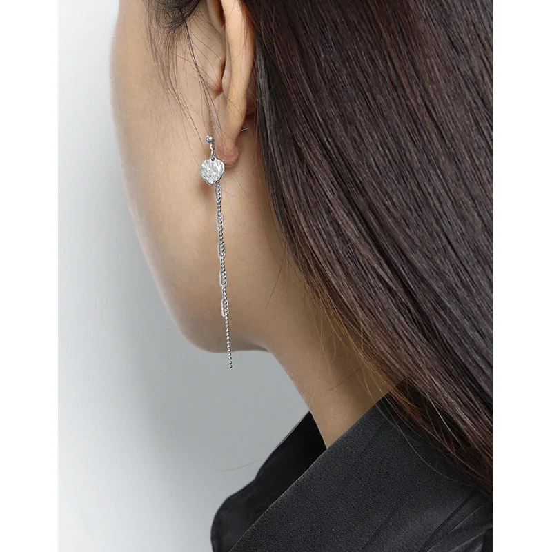 Женские серьги-кисточки из серебра 925 пробы с золотым покрытием | Украшения и