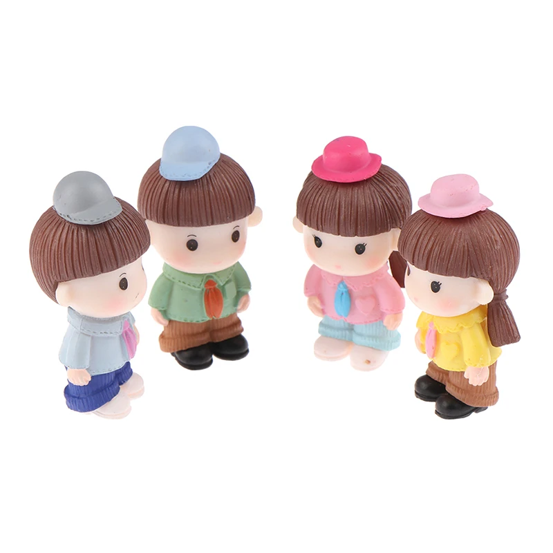 

1PCS Mini Dolls People Model Figures Micro Landscape Fairy Garden Gnomes Dollhouse Ornaments Decoration Miniature DIY Random