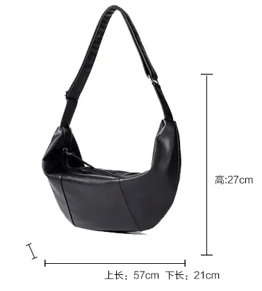 Мужская классическая черная сумка через плечо Hobos из мягкой искусственной кожи