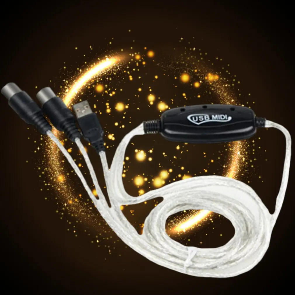 Новый электронный музыкальный кабель миди-USB-кабель портативный хороший внешний