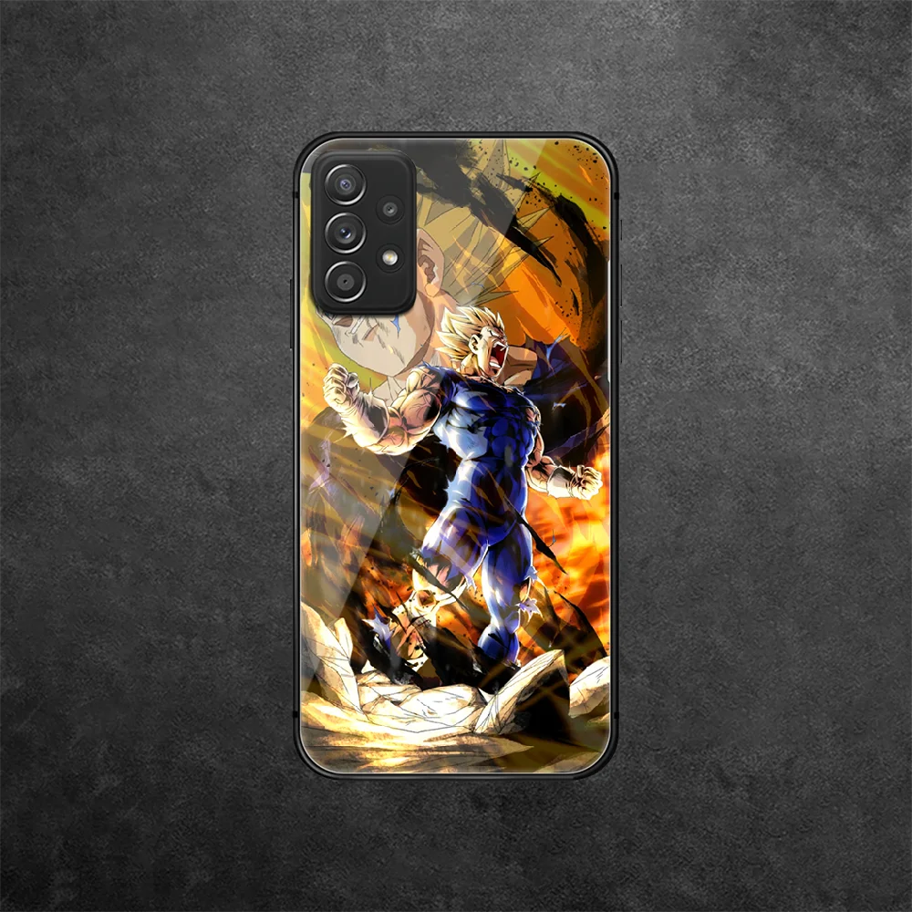 

DragonBalls Vegeta Anime Tempered Glass Phone Case Cover For Samsung Galaxy A 10 12 20 E 21 30 32 50 40 51 52 70 71 72 S Black