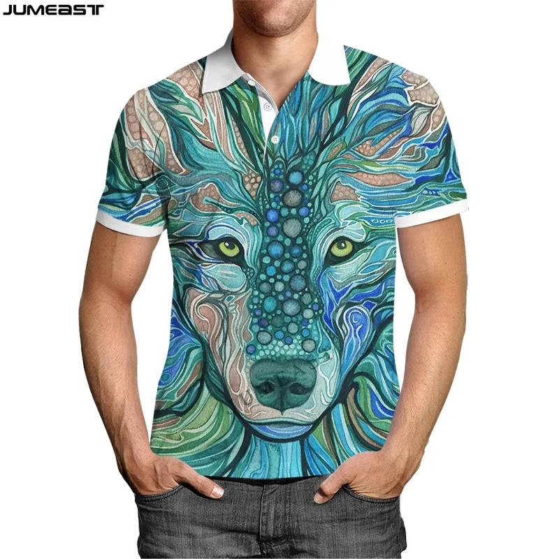 

Jumeast Men Women 3D Sweatshirt Oversized Psychedelic Colorful Bule Cats Harajuku Punk Polo T Shirt Hip Sport Pullover Tops Tees