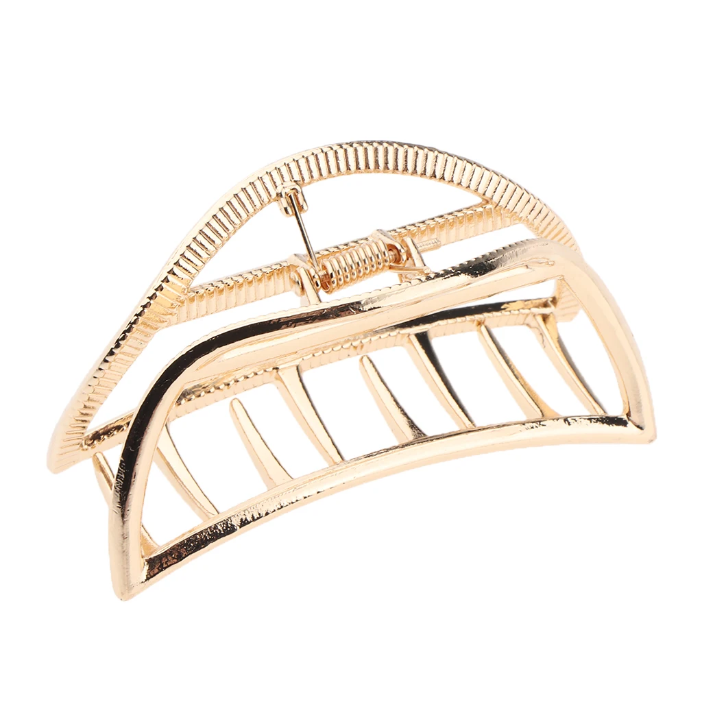 

4Pieces Womens Large Hair Claws Thick Hair Updo Metal Jaw Hair Clips No-slip