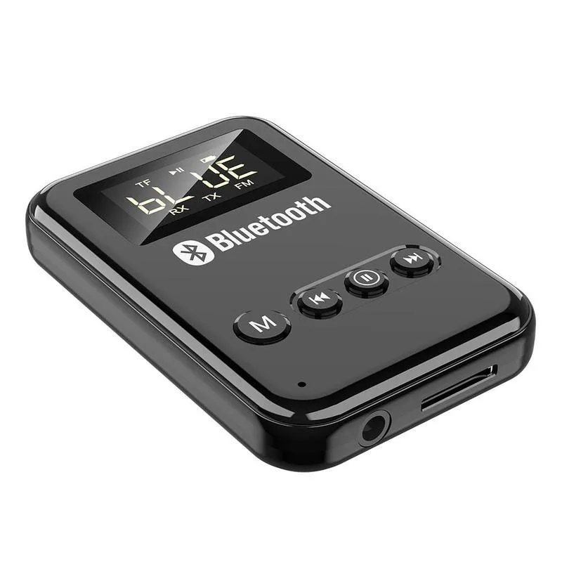 Новый приемник Bluetooth передатчик 2 в 1 BT V5.0 адаптер стиль FM/старый динамик