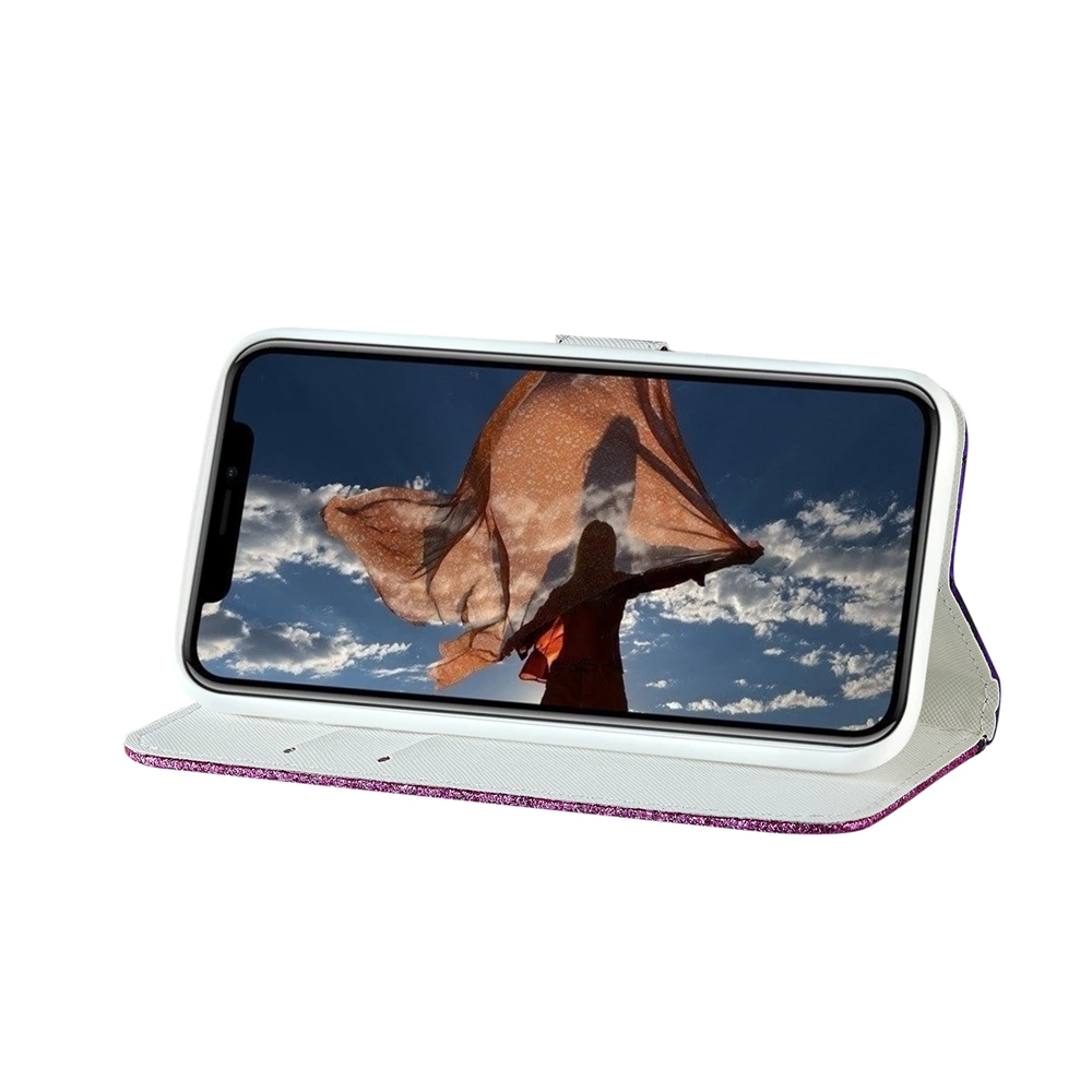 Для iPhone Xs Max Xr X SE 5SE 5 5S 8 7 6s 6 Plus лазерный блеск сплайсинга стиль PU кожа падение