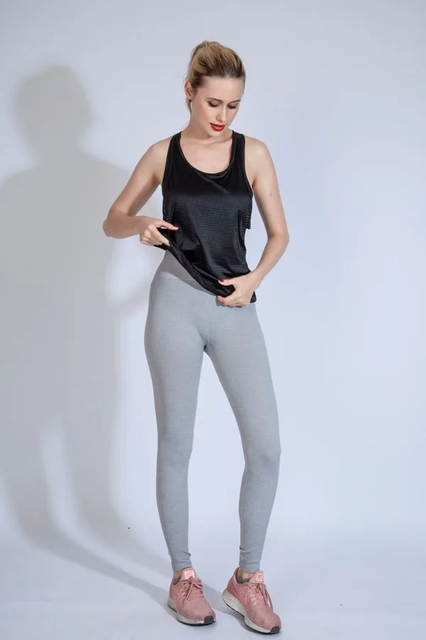 Набор для йоги поддельные два спортивных жилета и штаны бесшовные леггинсы