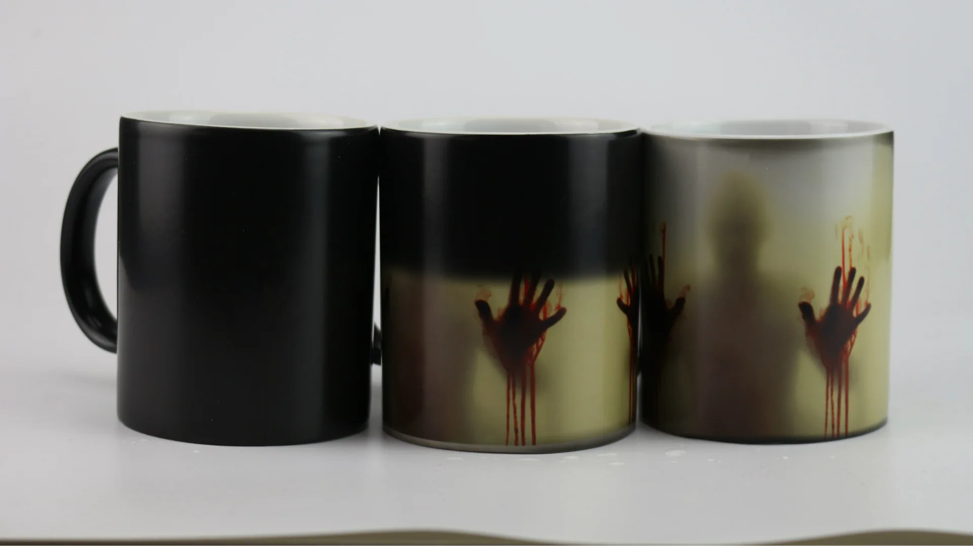 Кружка Ходячие мертвецы меняющая цвет Термочувствительная керамическая