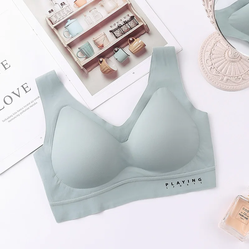 

Linbaiway 2021 Seamless Underwear Bras Women Push Up No Steel Ring Vest Padded Bralette Tube Tops Soft Comfortable Bralette