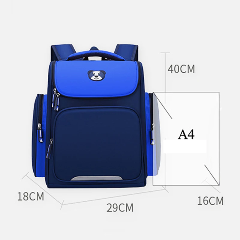 New primary school student backpack boys girls Orthopedic school bag Mochila Escolar cartoon Waterproof Backpack