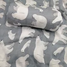 Полярный медведь 100% бамбуковое волокно муслин детское Пеленальное Одеяло с запахом для новорожденных младенцев банное полотенце мягкий Большой пеленки постельные принадлежности