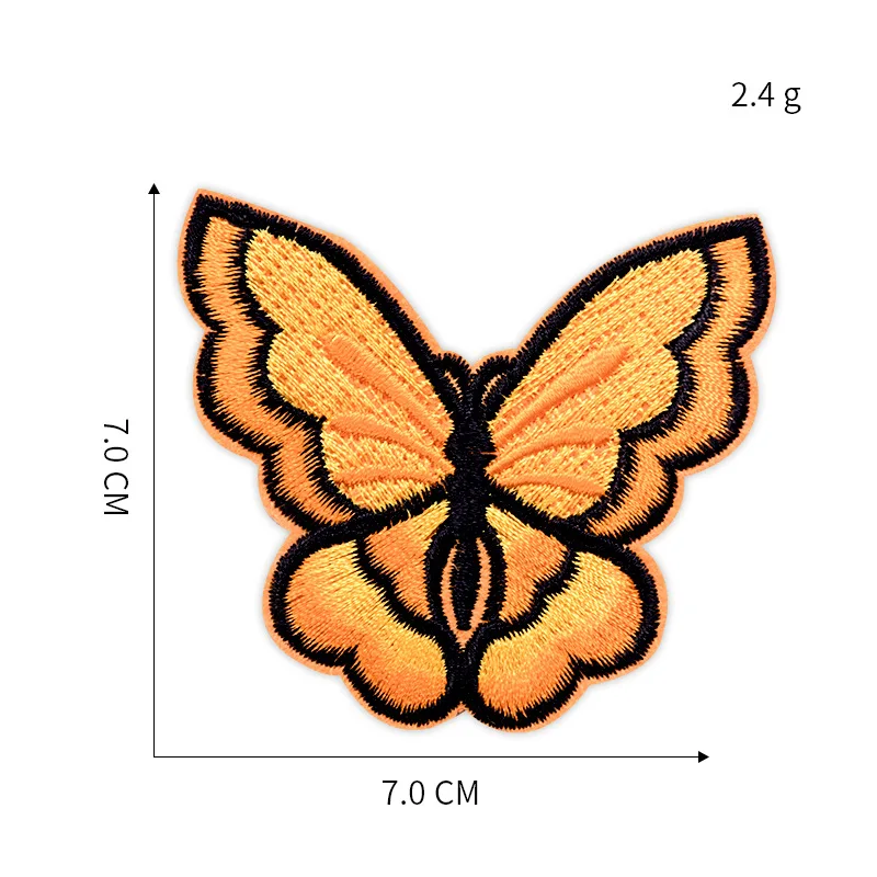 Iron on Butterfly Patches for Clothing Badge Stripe Sticker Kids Embroidered The DIY Applique | Дом и сад