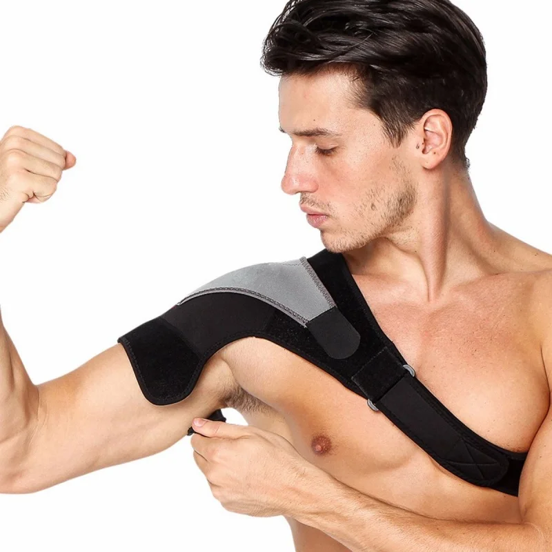 

1 Piece Left Right Aids Brace Belt Dislocation Injury Arthritis Shoulder Support Strap Sports Protection Adjustable Siz38-52cm