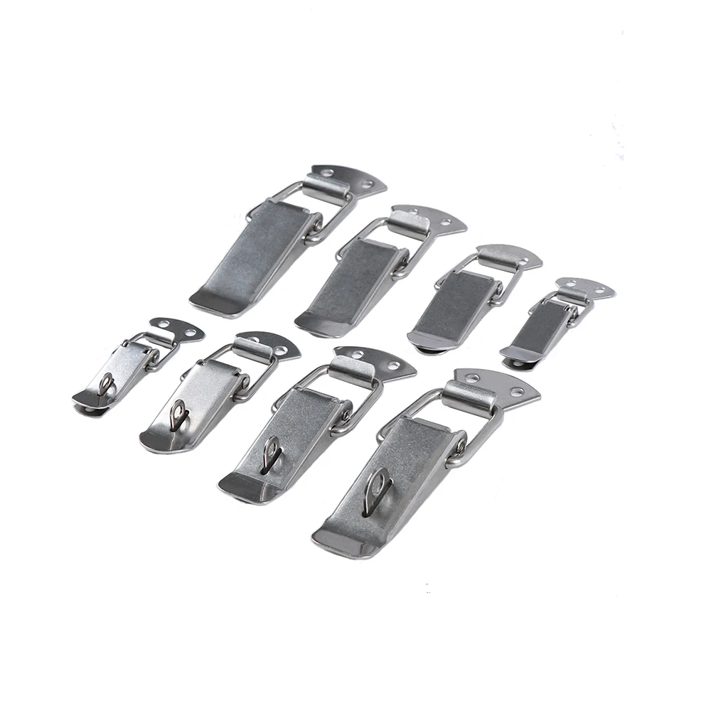 

201 Stainless Steel Duckbill Spring Buckle Toolbox Lock Buckle Wooden Box Metal Lock Wooden Box Safety Buckle