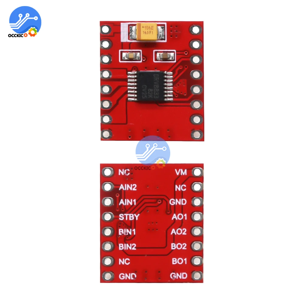 DRV8833 Модуль платы драйвера двигателя постоянного тока для микроконтроллера Arduino