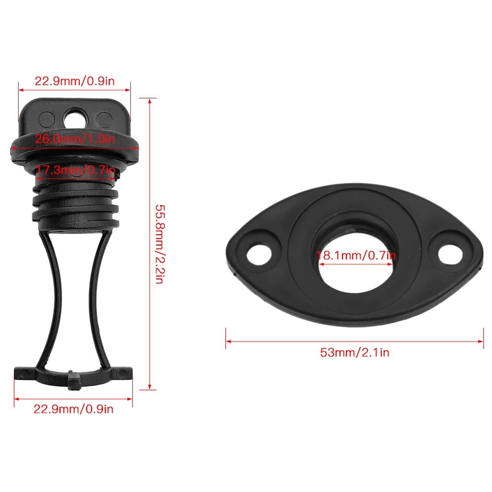 Каяк сливной разъем сливные отверстия резьба стопор булочка Scupper для Каяка каноэ