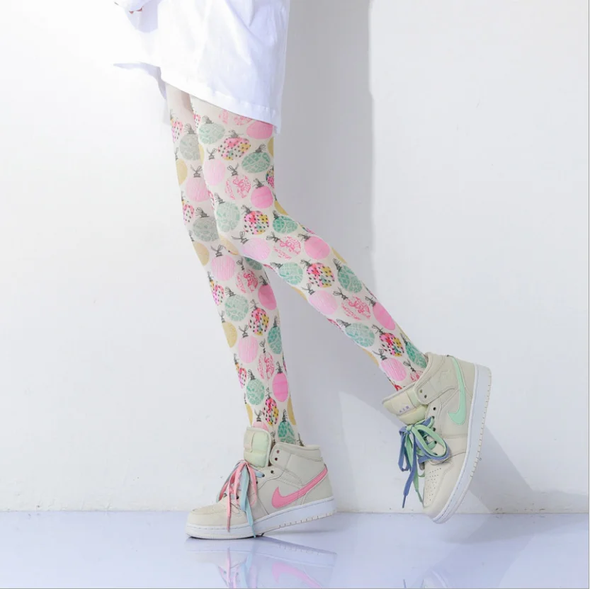 High Quality Womens Creative patterned stockings perfume tights  printed pantyhose