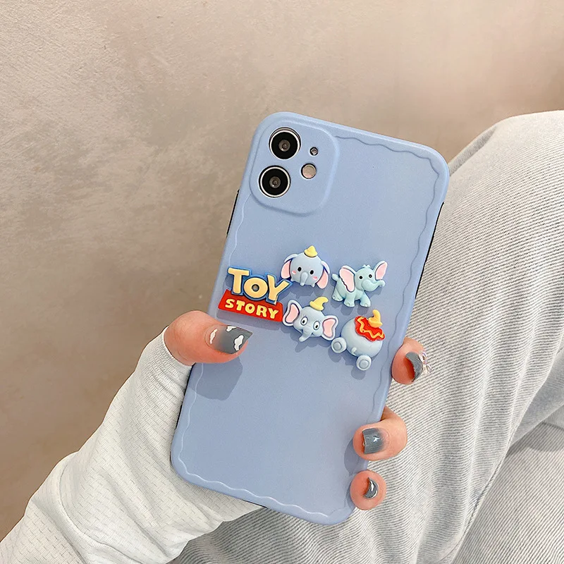 

Disney Dumbo 3D Cartoon Mobile phone case for iPhone 7/8 plus x/xs xr xsmax 11 pro max 12pro max 12mini Cute cell phone cover
