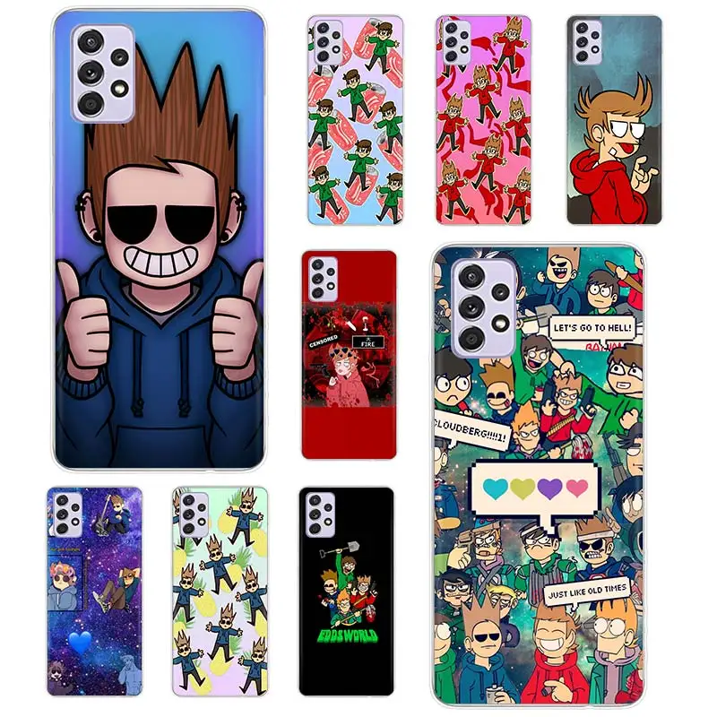 

Anime Eddsworld Phone Case Funda For Samsung Galaxy A51 A71 A02S A91 A81 A50 A70 A30 A40 A10S A20E A90 A80 Back Cover Coque