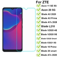 glass for zte blade v40 pro v2021 a51s a7s 2020 20 pro 5g a3 10 prime v2020 smart 5g screen protector for zte axon 11 se 20 5g