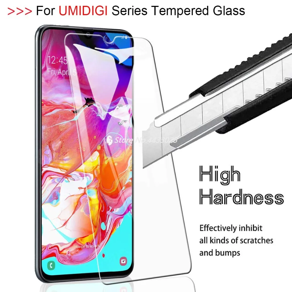 9H 2.5D Закаленное стекло для UMIDIGI Power F1 PLAY One Max Защита экрана S3 Pro 6 3 дюймовая защитная