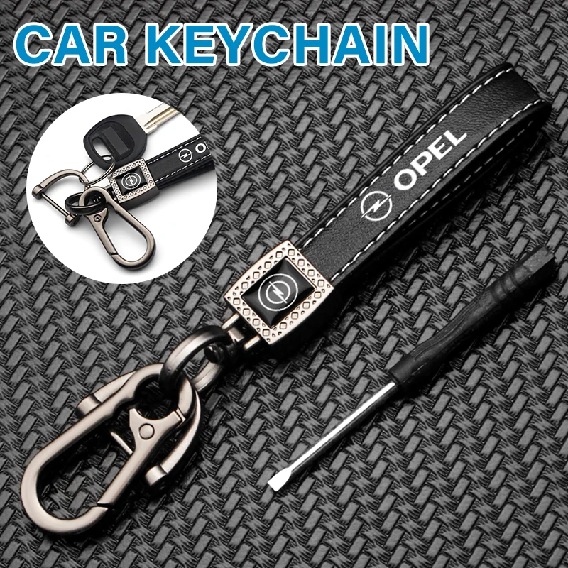 

1Pcs Car Braided Rope Leather Keychain Fashion New Car Decoration for Opel Astra H G J Insignia Mokka Zafira Corsa Vectra C D