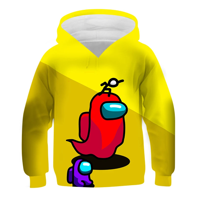 

Girl Hoodies Among Us Cartoon Print Sweaters Children Fashion 2to 8 Years Boy Clothes Kids Cute Impostor Hoodie Long Sleeve Tops