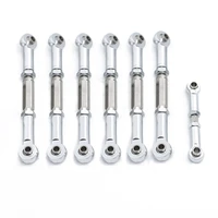 7pcs adjustable metal pull rod link rod linkage for 110 traxxas slash 4x4 2wd short course car upgrade parts