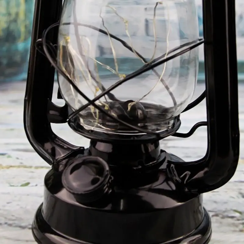 Ретро антикварная масляная лампа Электрический фонарь ручной светильник в форме