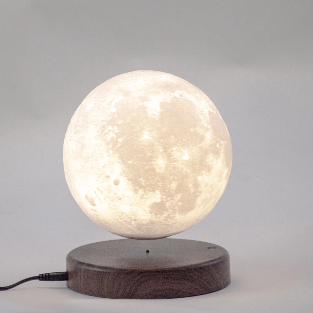 

LED 3D Magnetic Levitation Moon Lamp Rotating Touch Night Light Home Decoration Moon Lamp for Home Decor Kids Gift