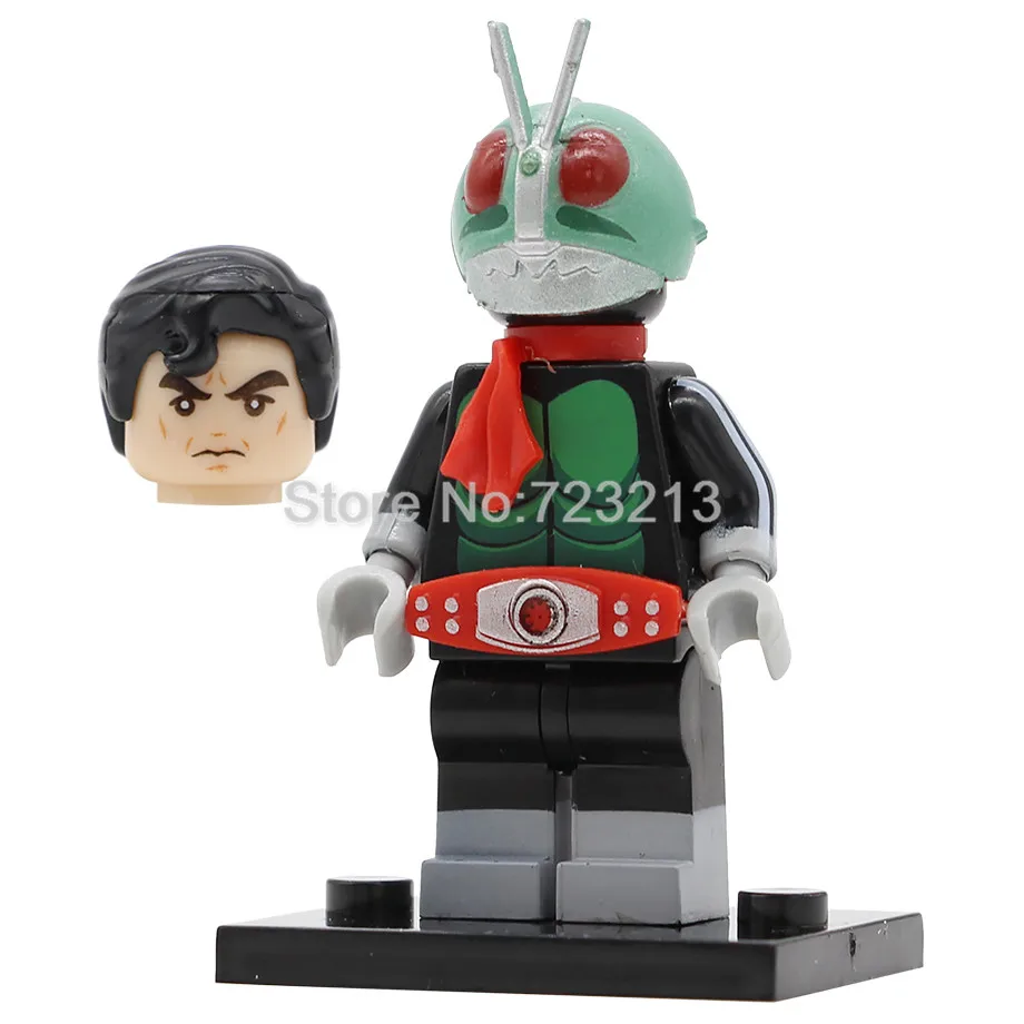 Kamen Masked No1 Лидер продаж, Японский комикс, рисунок Наруто Хацунэ Мику, фигурка мазингер Z, набор строительных блоков, модель, комплекты кирпичей, игрушка, рождественский подарок - Цвет: Kamen Masked No1