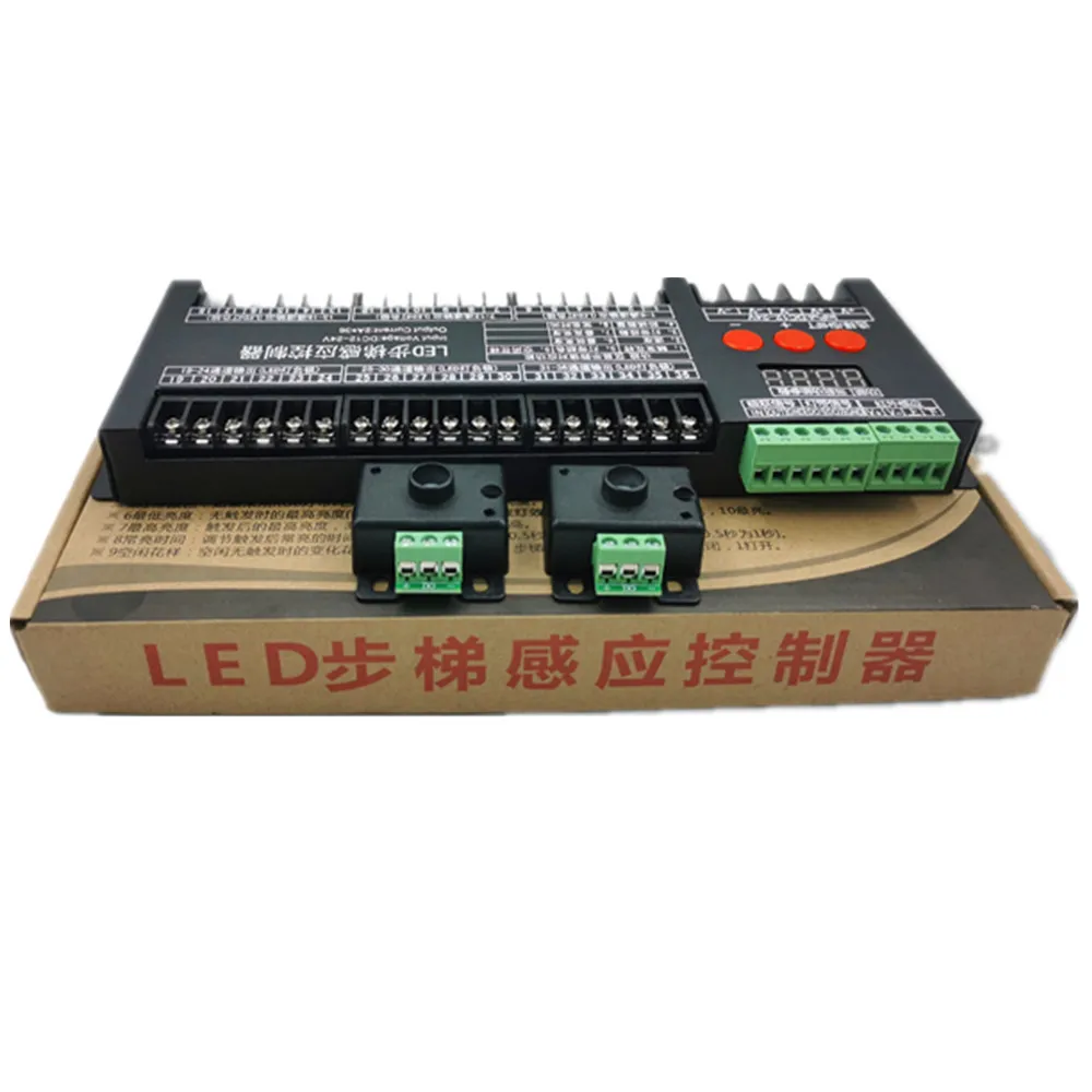 Лестница светодиодный светильник с контролем движения 12 В 24 36 каналов датчик