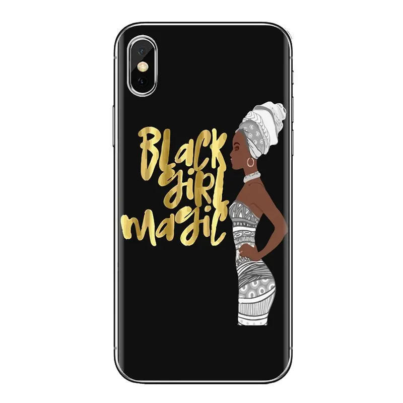 Чехол для iPhone XS Max XR X 4 4s 5 5S 5C SE 6 6S 7 8 Plus samsung Galaxy J1 J3 J5 J7 A3 A5 Afro Black Girl Magic Melanin Poppin |