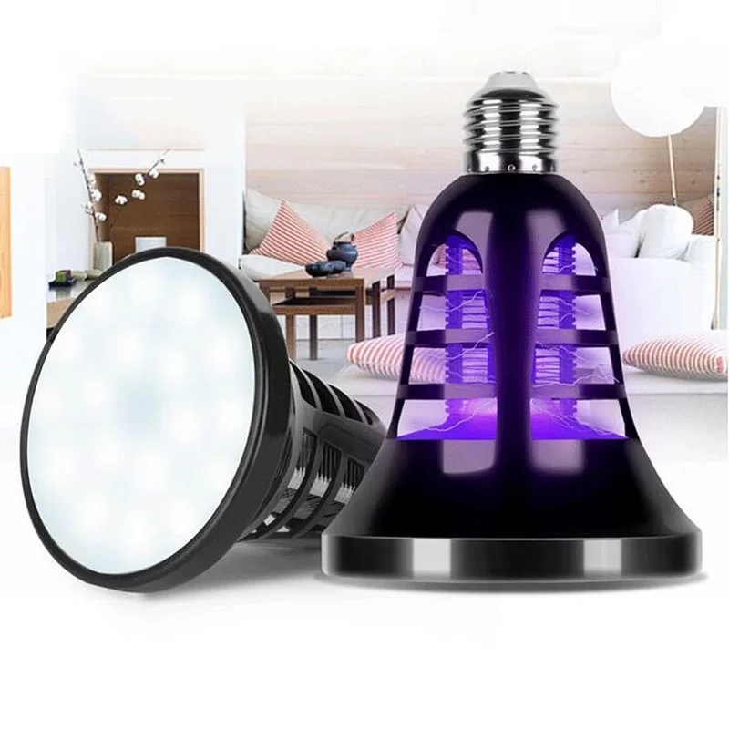 

LED Electric Mosquito Lamp Killer Dual Purpose Light Bulb Camping Emergency Light