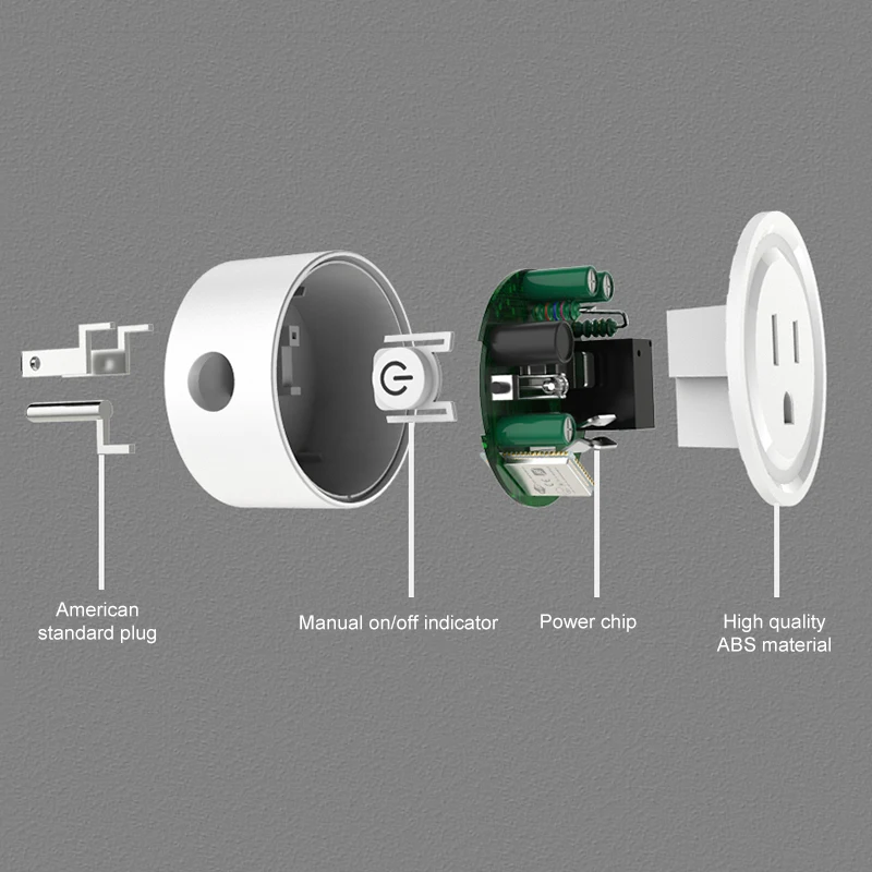 4 шт. американская вилка измерительная версия WIFI умная Беспроводная розетка