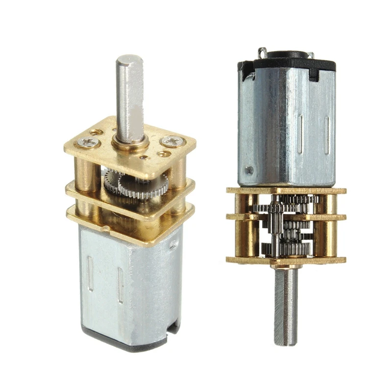 Миниатюрный металлический редукторный двигатель постоянного тока 6 в 100 об/мин с