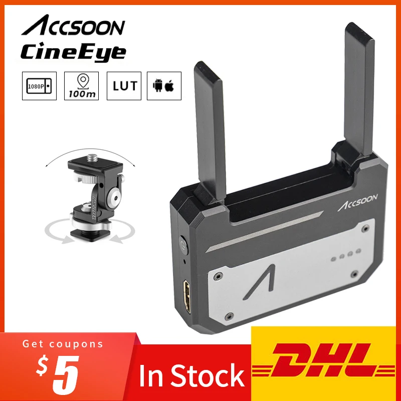 Kit 2 Accsoon CineEye беспроводной 5G 1080P мини HDMI устройство передачи видео передатчик для IOS iPhone для iPad Andriod телефон - Цвет: Kit 2