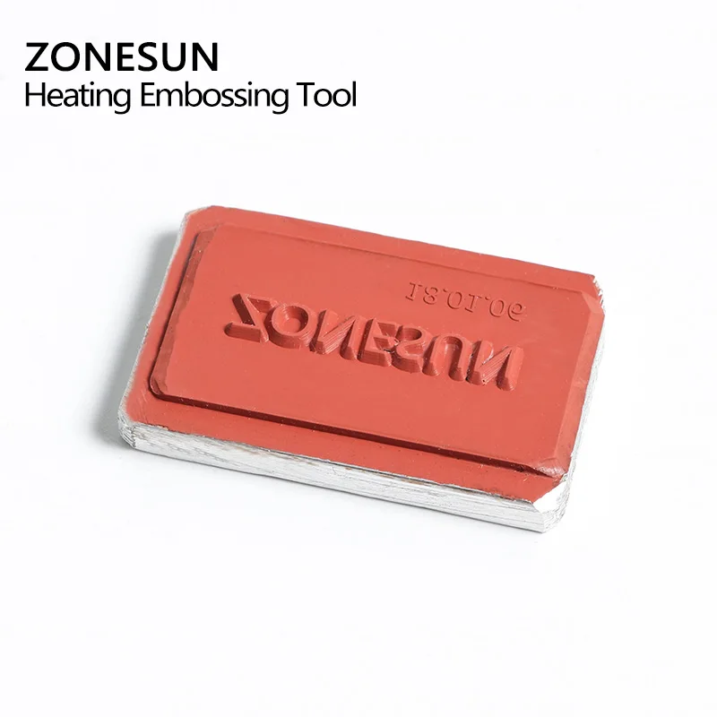 ZONESUN DIY Горячая фольга силиконовая форма тиснение пластина Пользовательский