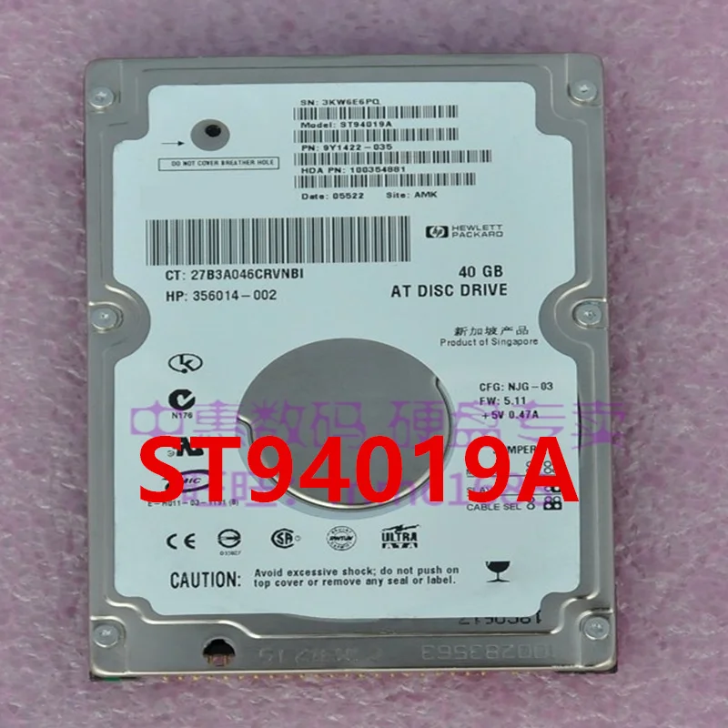 90%   HDD  Seagate 40  2, 5  2  IDE 5400 /   HDD  ST94019A