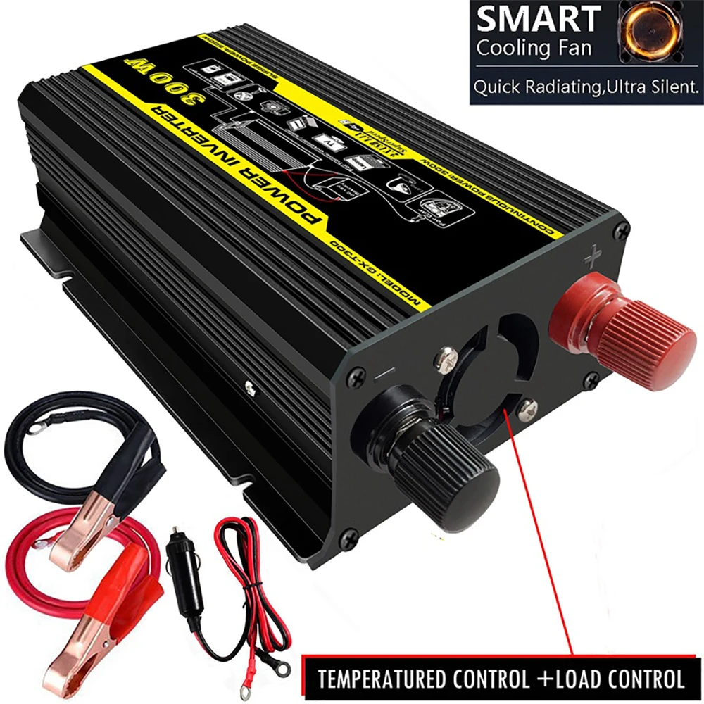 VicTsing 300W Car Power Inverter Converter DC 12V to AC 110V 220V Portable Car Adapter Power Inverter Adapter with Dual USB Port
